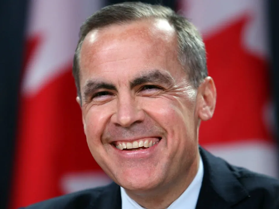 mark carney laughing